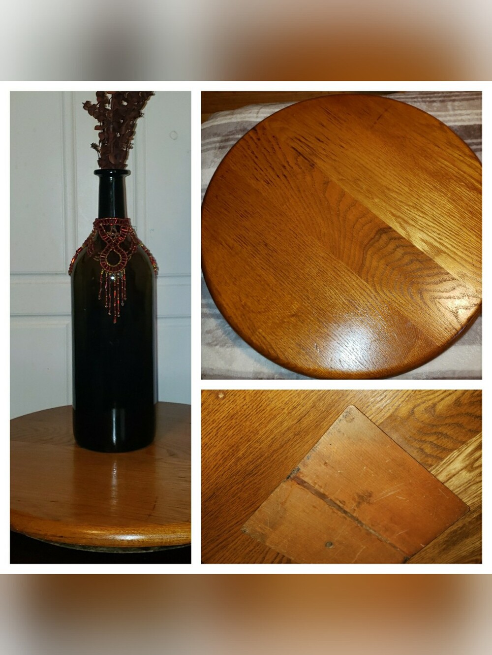 Oak Lazy Susan. Turn Table